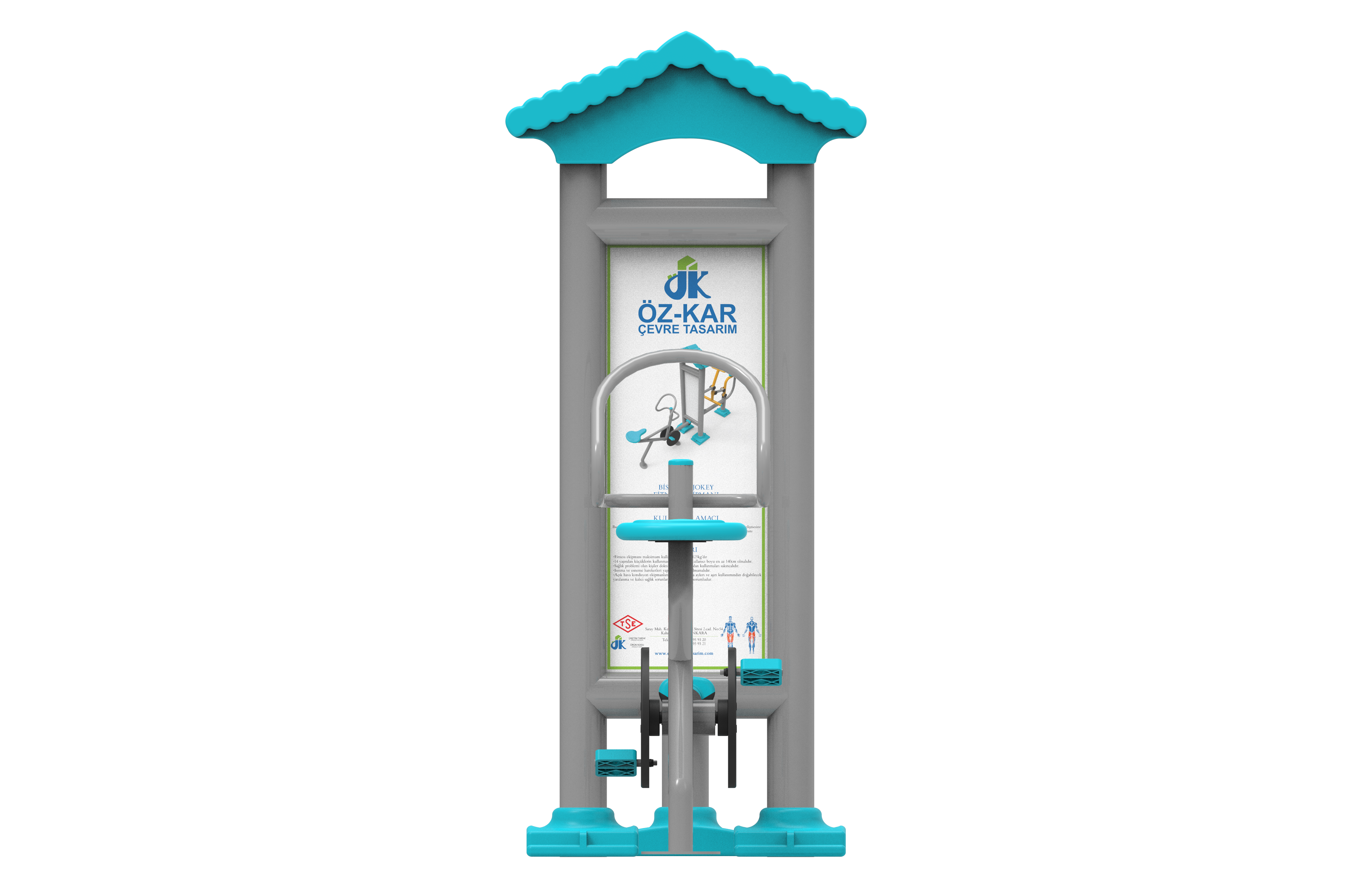 Bisiklet ve Jokey Aleti PF-204 | Dış Mekan Spor Aletleri | Erse Kent Mobilyaları